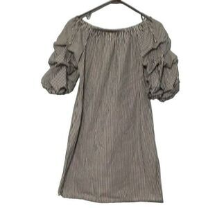 Sam & Jess Off-Shoulder Striped Mini Dress SM